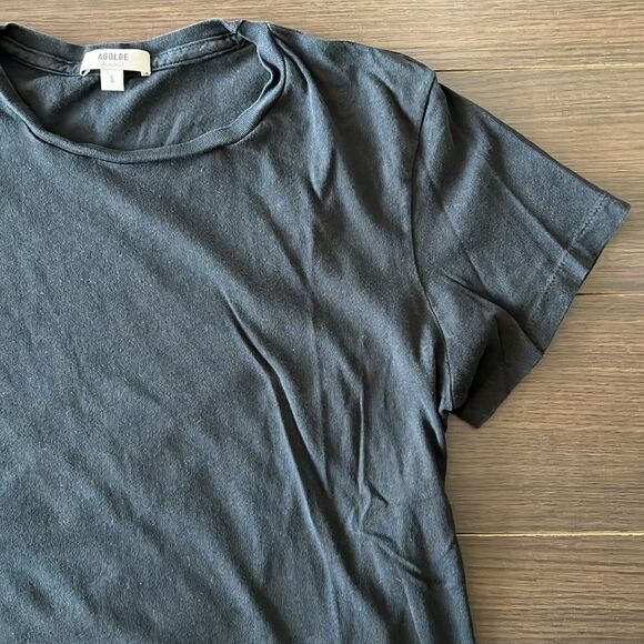 AGOLDE | Mariam Classic Fit Short Sleeve T-shirt - Small // Black - Picture 5 of 7